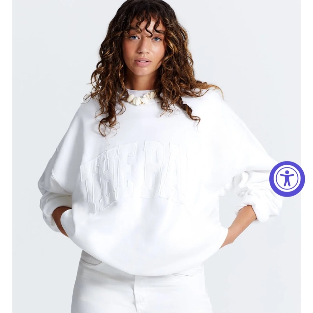 The Bar Heritage Sweatshirt in White, XL